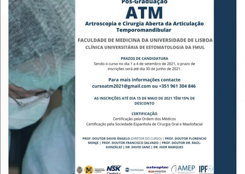 3ª edição Post-Graducción en Artroscopia y Cirugía Abierta de la Articulación Temporomandibular